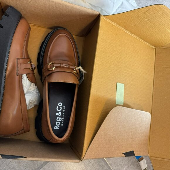 Rag & Bone Cheviot Chunky Leather Loafers - Picture 3 of 4